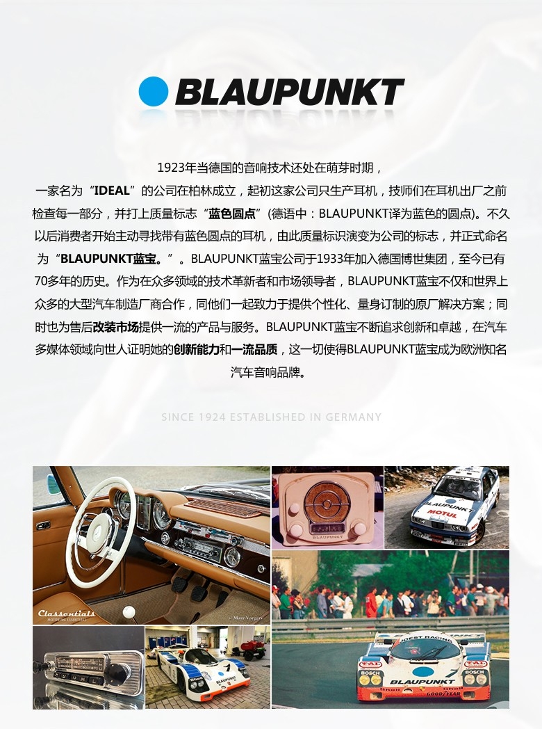 德國（藍寶BLAUPUNKT）MPS 1802 CVW大眾專用8寸喇叭